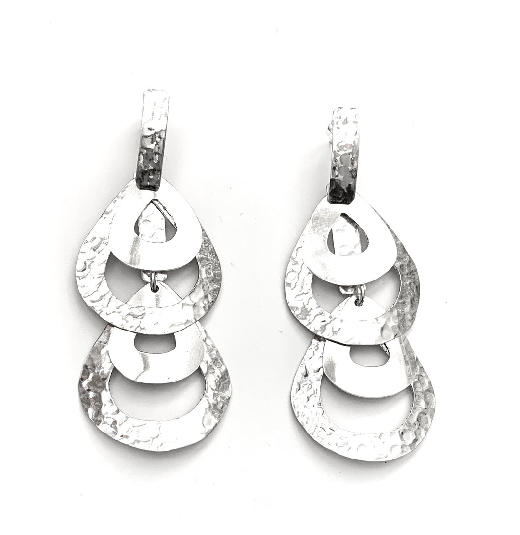 Silver Drop Earrings - OA441