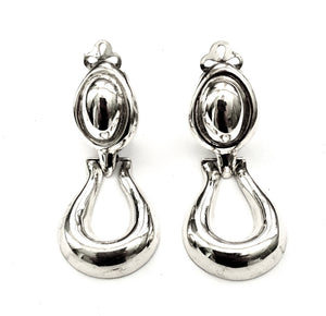 Silver Clip Earrings - AK464