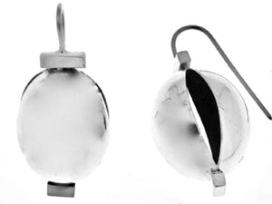 Silver Drop Earrings - AK477