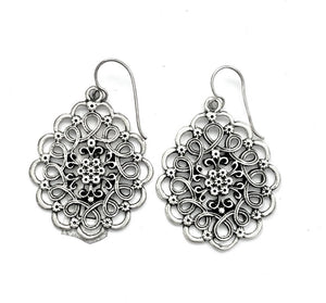 Silver Drop Earrings - A5280