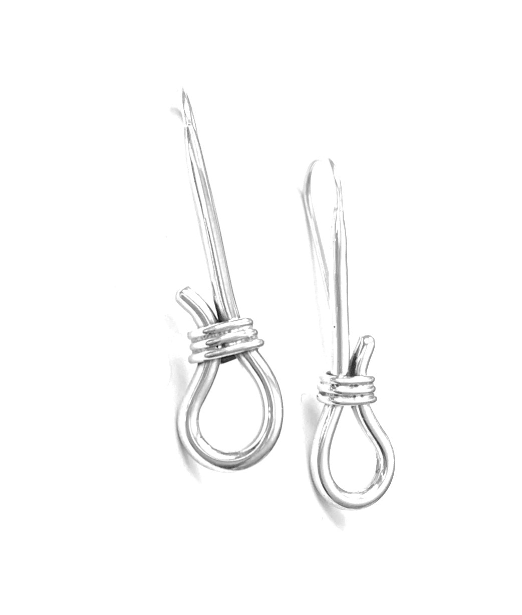 Silver Drop Earrings - AN277