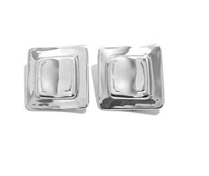 Silver Clip Earrings - PPA108