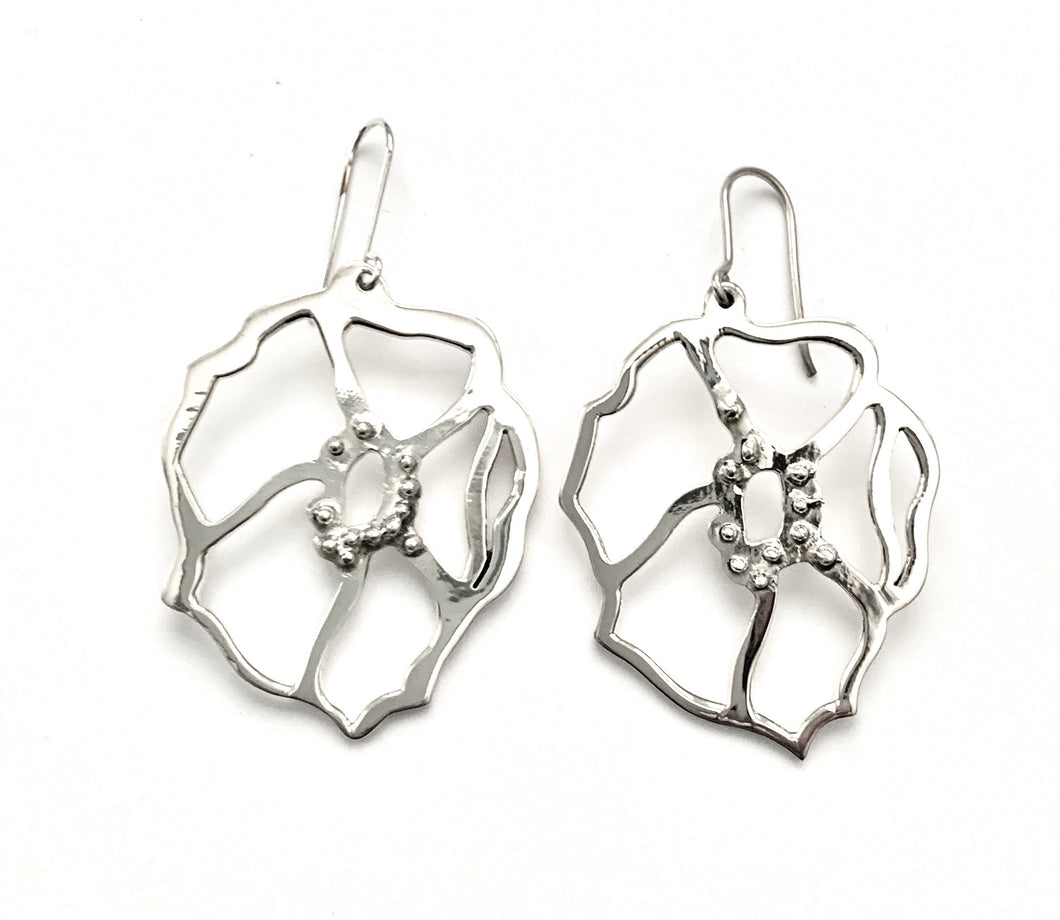 Silver Drop Earrings - WA380