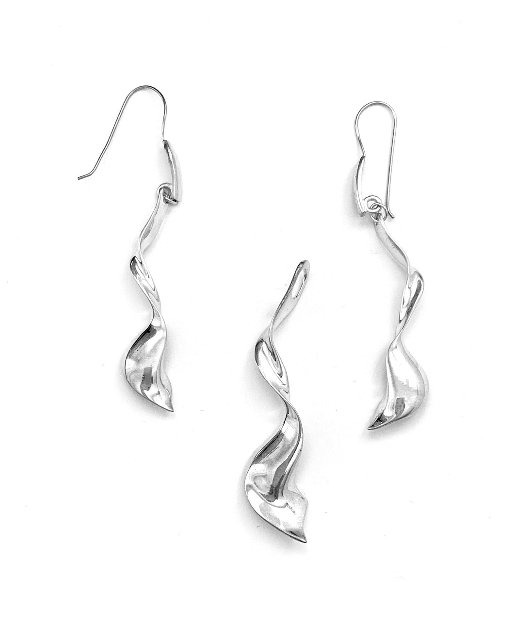 Silver Drop Earrings - A792
