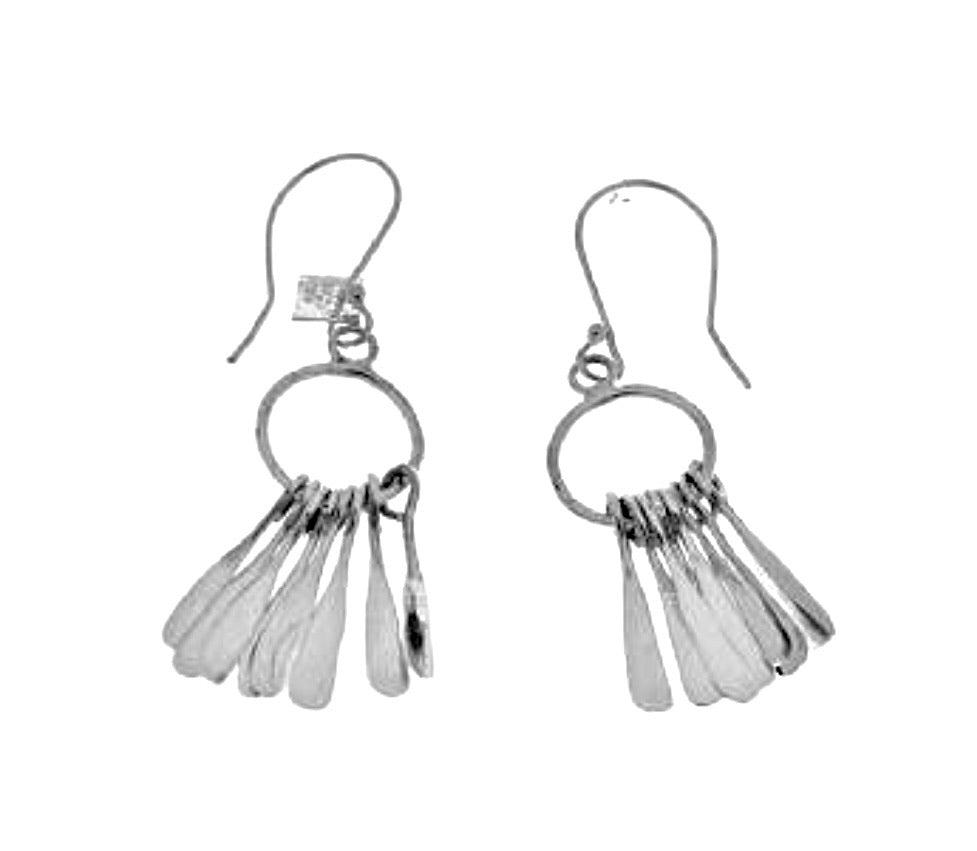 Silver Drop Earrings - A6322