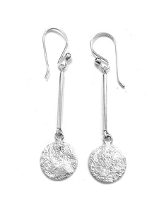 Silver Drop Earrings - A651