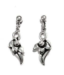 Silver Drop Earrings - A3190
