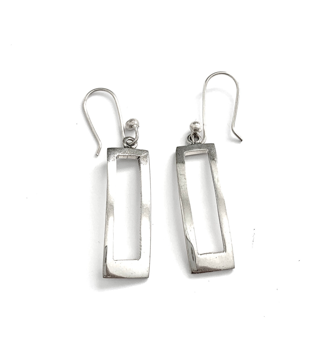 Silver Drop Earrings - FAA329