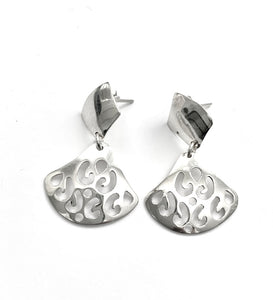 Silver Drop Earrings - A6199