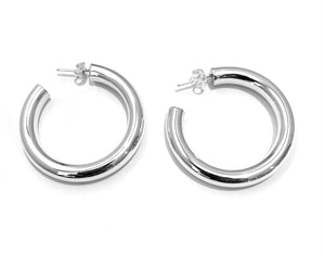 Silver Hoops - A7174