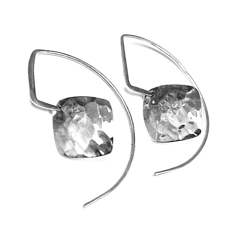 Silver Drop Earrings - A9172