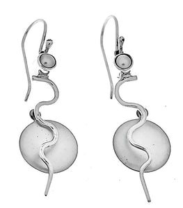 Silver Drop Earrings - A9225