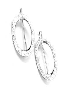 Silver Drop Earrings - A3163
