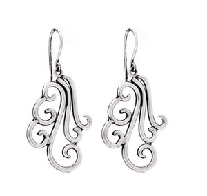 Silver Drop Earrings - A3203