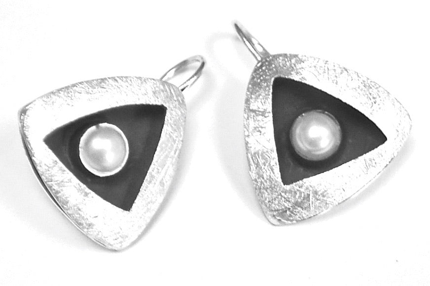 Silver Drop Earrings - A7110