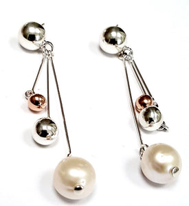 Silver Drop Earrings - A9210