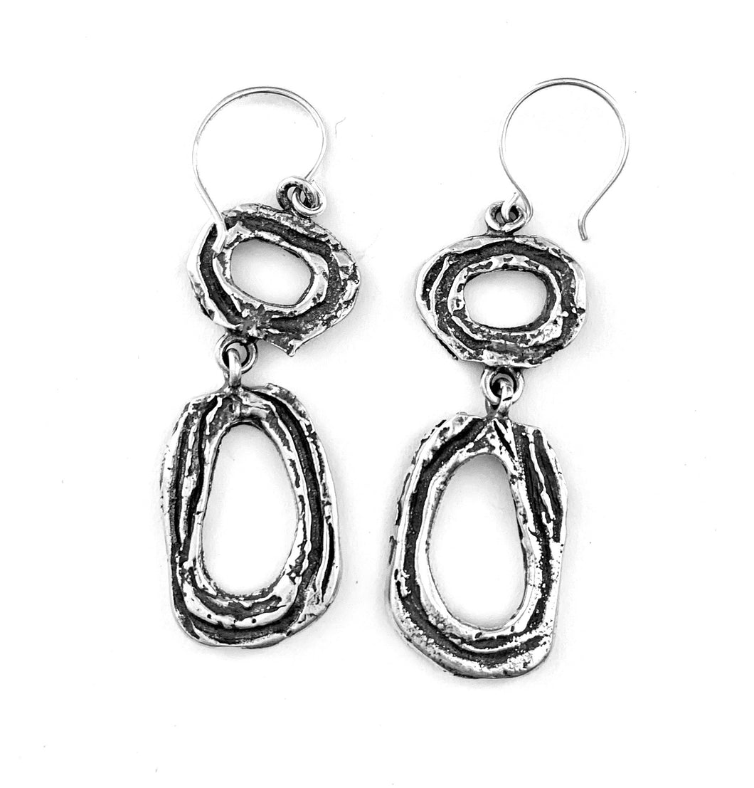 Silver Drop Earrings - WA3447
