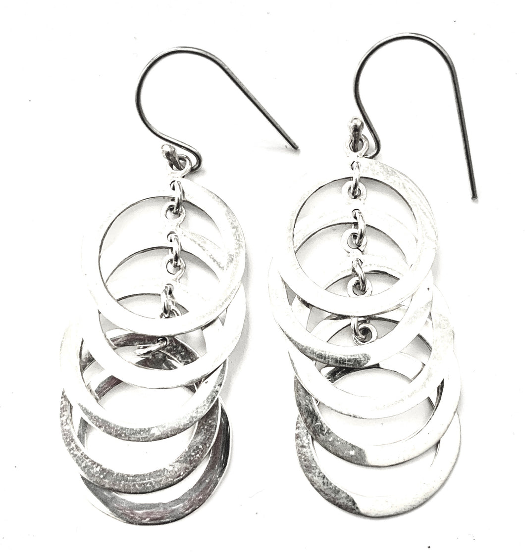 Silver Drop Earrings - A7016