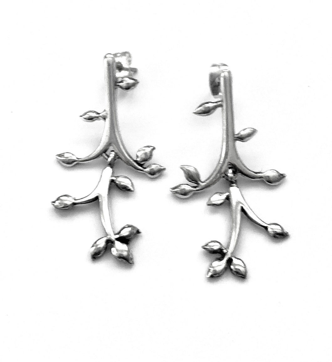 Silver Drop Earrings - A5237