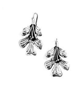 Silver Drop Earrings - A6195