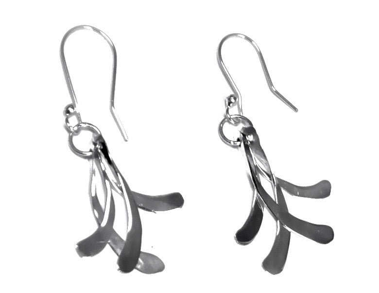 Silver Drop Earrings - A6324