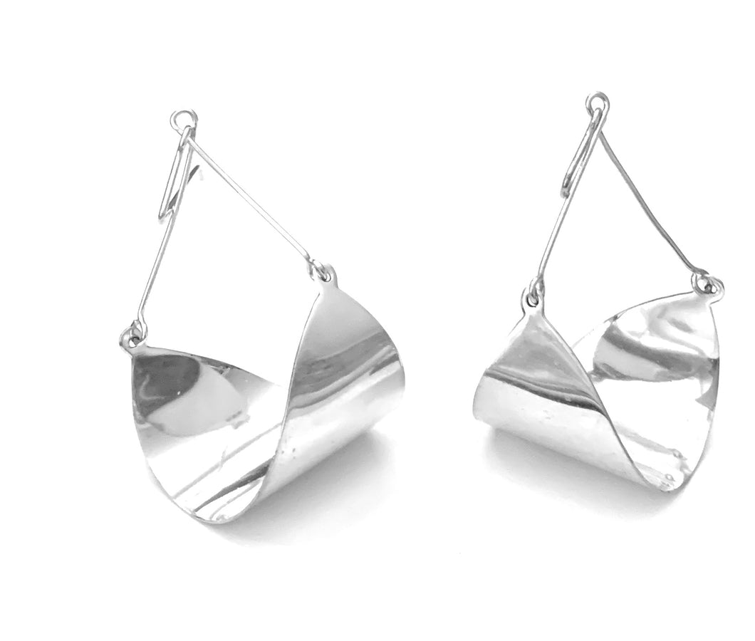 Silver Drop Earrings - OA448