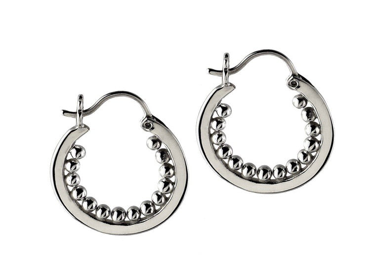 Silver Hoop Earrings - A9269