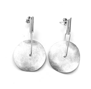 Silver Drop Earrings - A7108