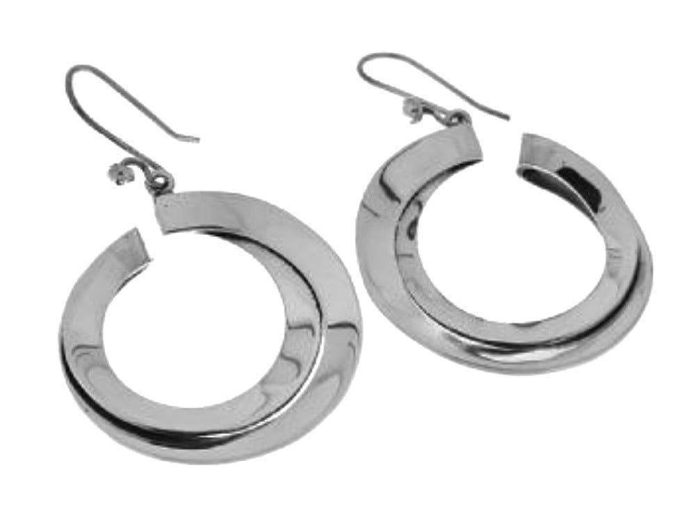 Silver Drop Earrings - A494