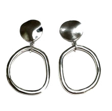 Load image into Gallery viewer, Silver Drop Earrings - A7154
