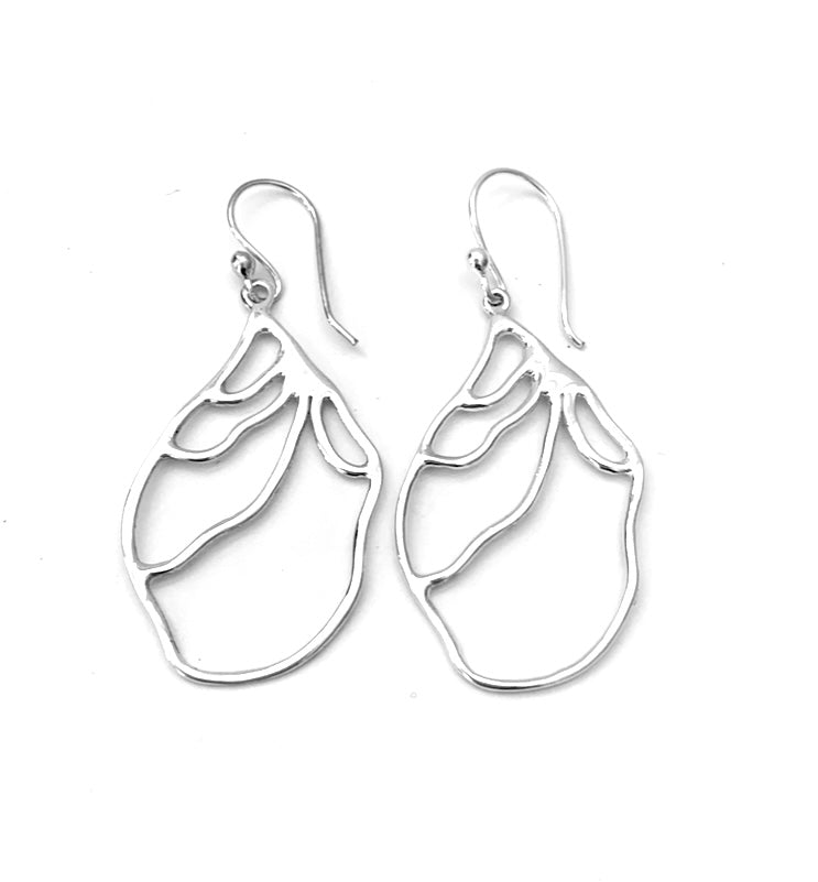 Silver Drop Earrings - A6151