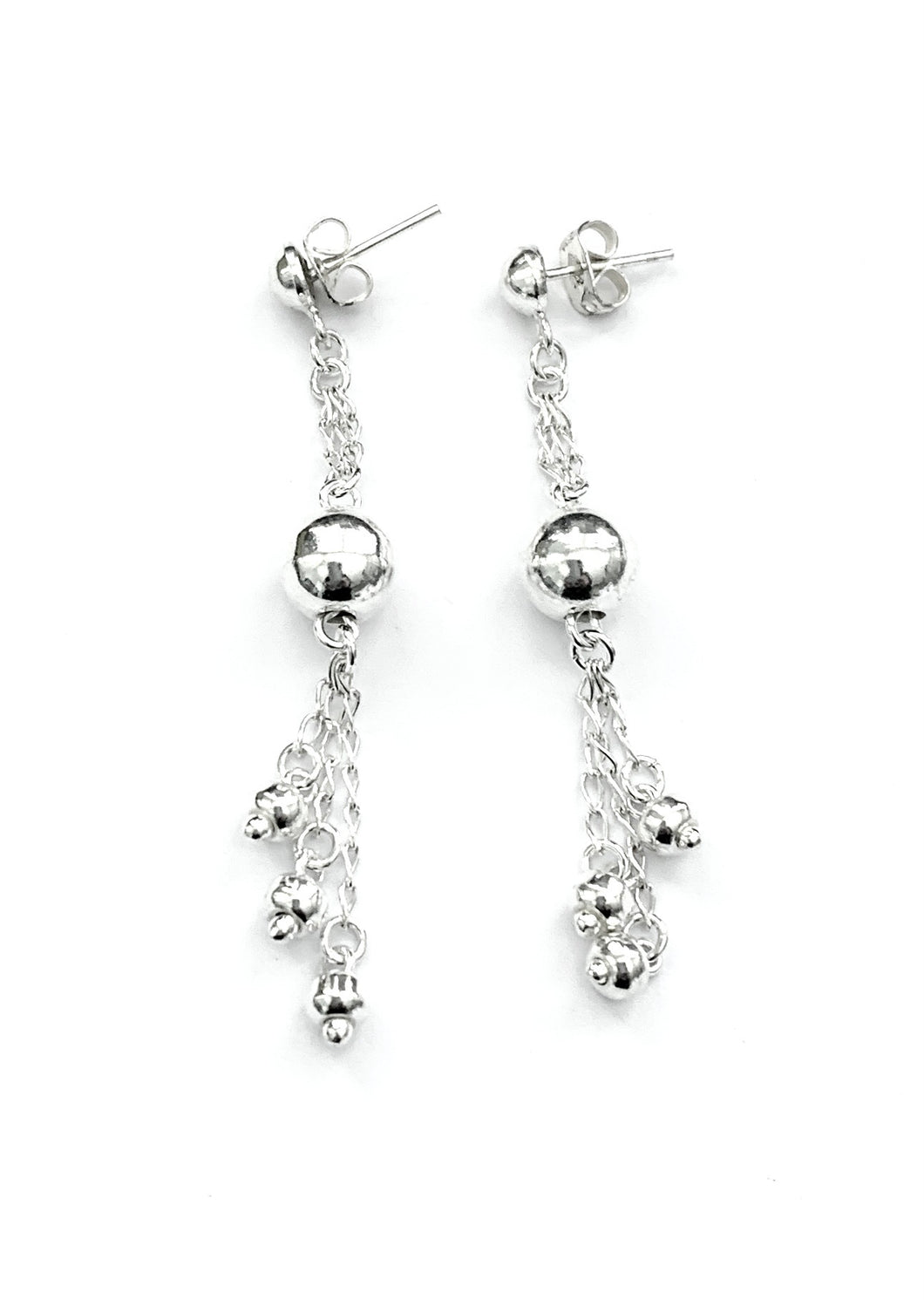 Silver Drop Earrings - FAA396