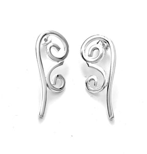 Silver Stud Earrings - A632