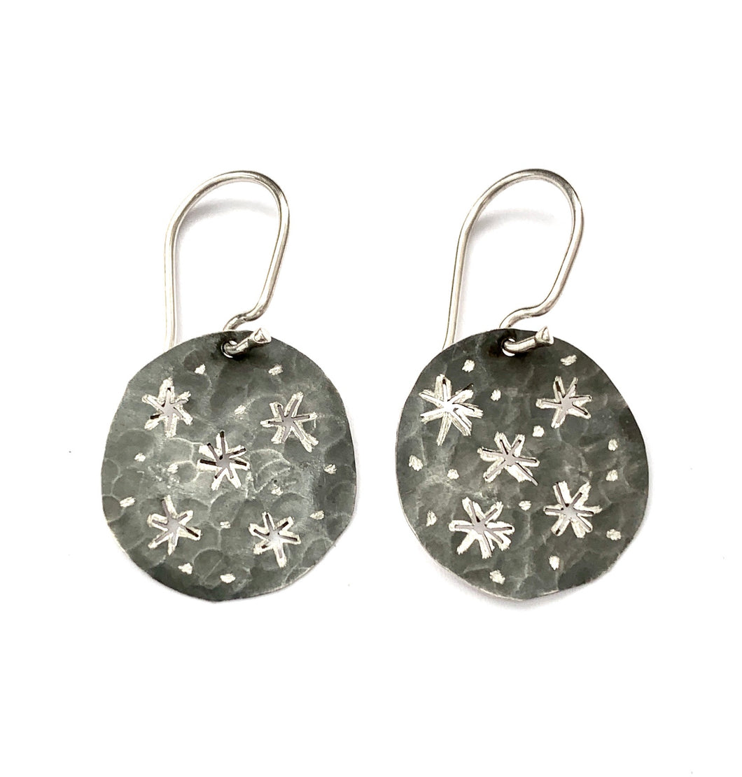 Silver Drop Earrings - A9097