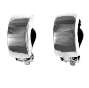 Silver Clip Earrings - A5482