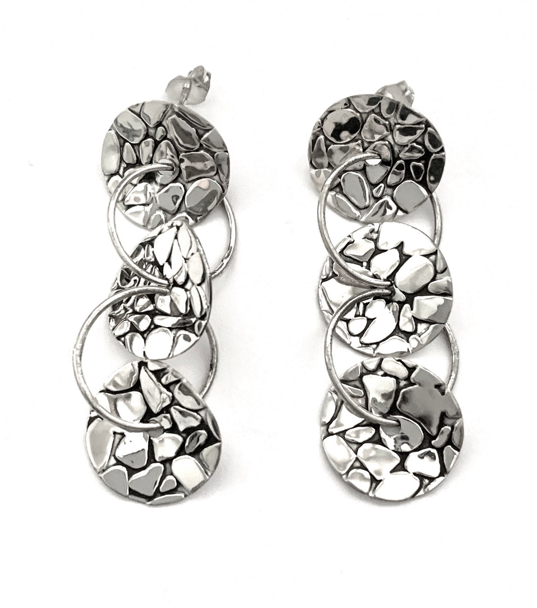 Silver Drop Earrings - PPA249