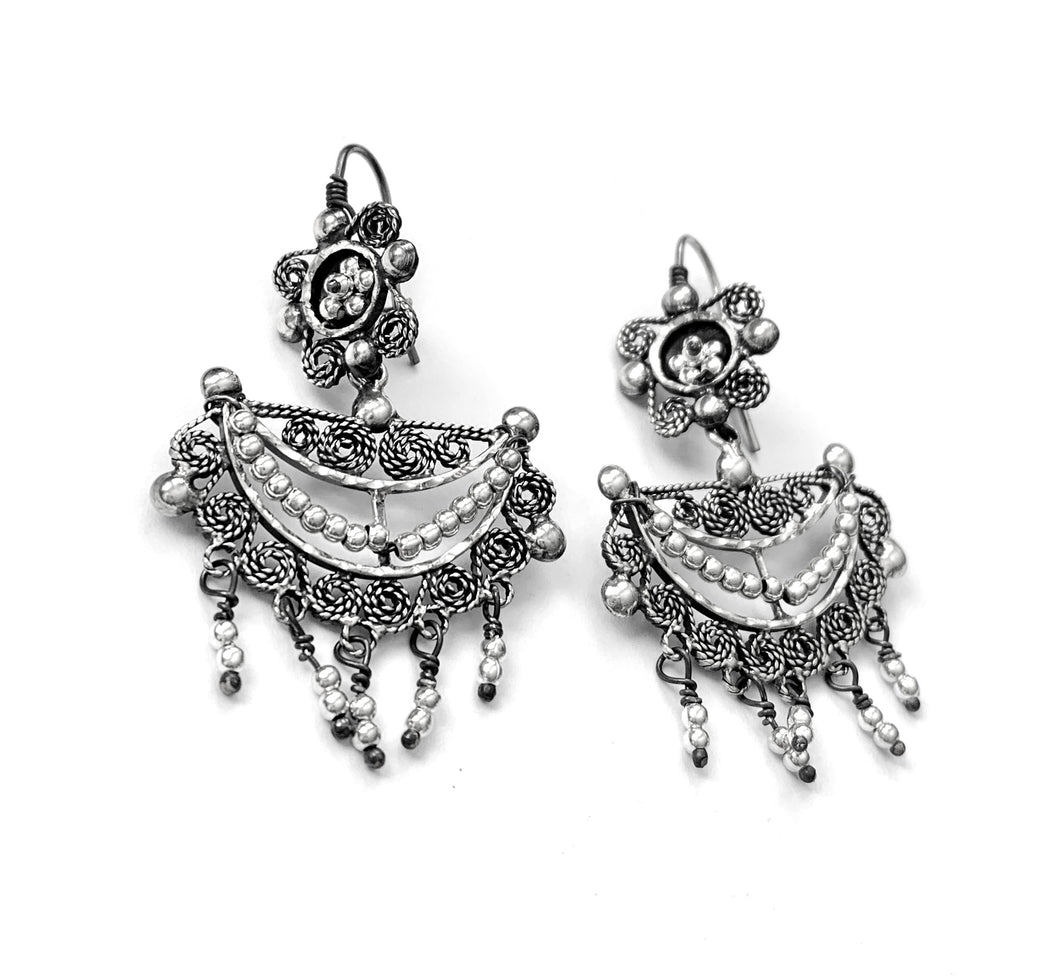 Silver Drop Earrings - A2120