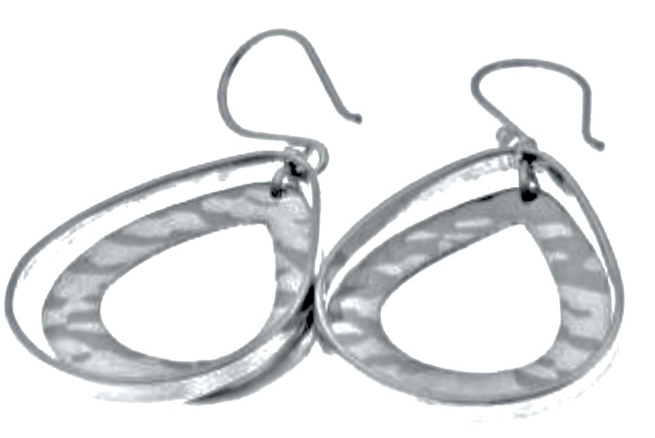 Silver Drop Earrings - PPA404