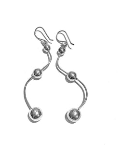 Silver Drop Earrings - A5082