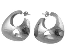 Load image into Gallery viewer, Silver Hoop Earrings - A5419
