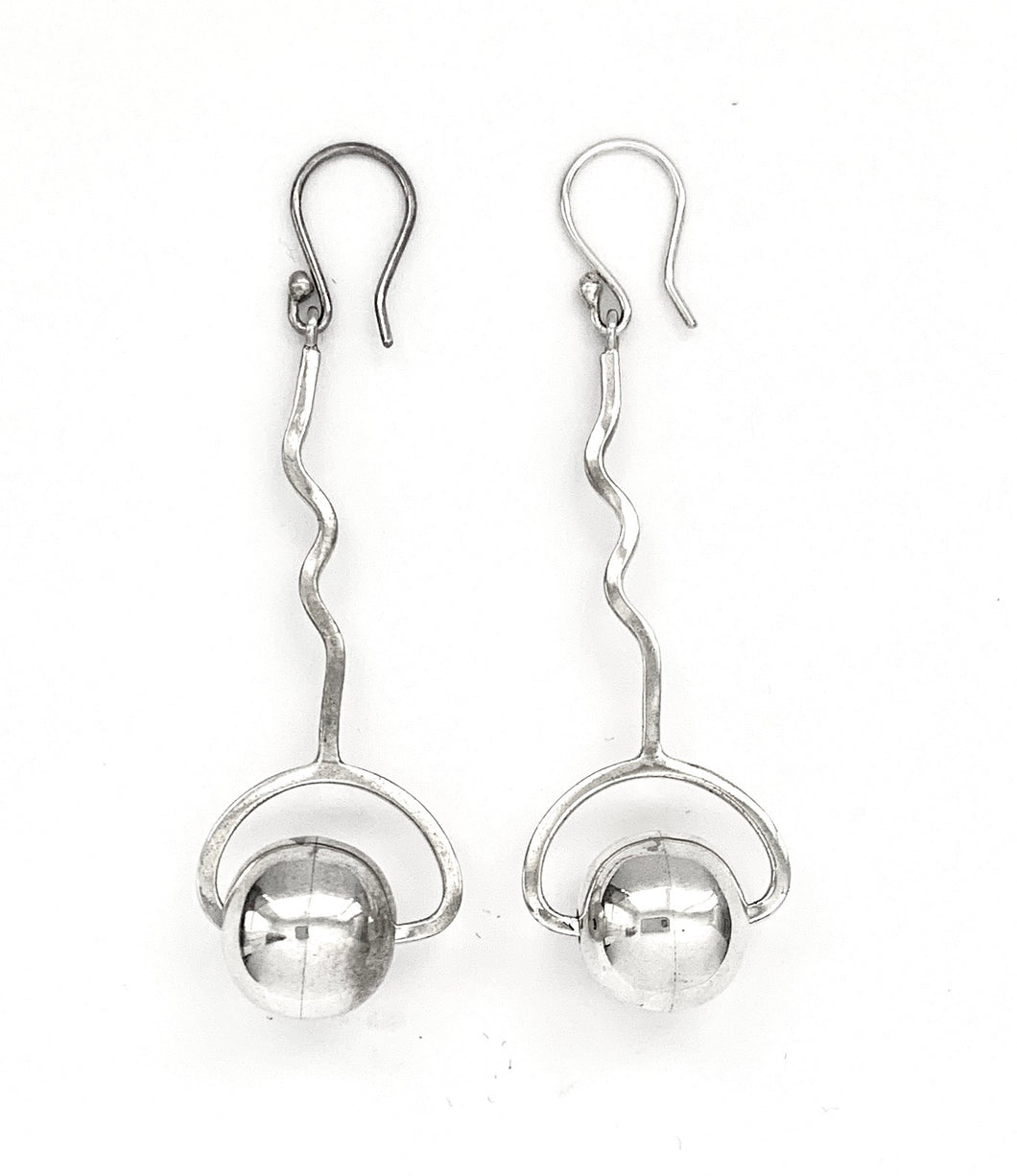 Silver Drop Earrings - PPA383