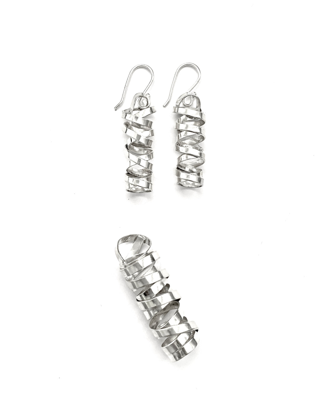 Silver Drop Earrings - A721