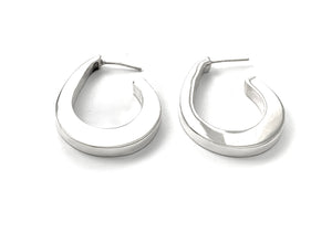 Silver Hoop Earrings - A2122