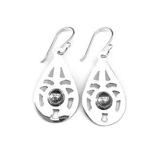 Silver Drop Earrings - A7046