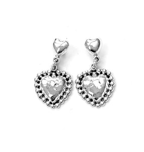 Silver Drop Earrings - PPA381