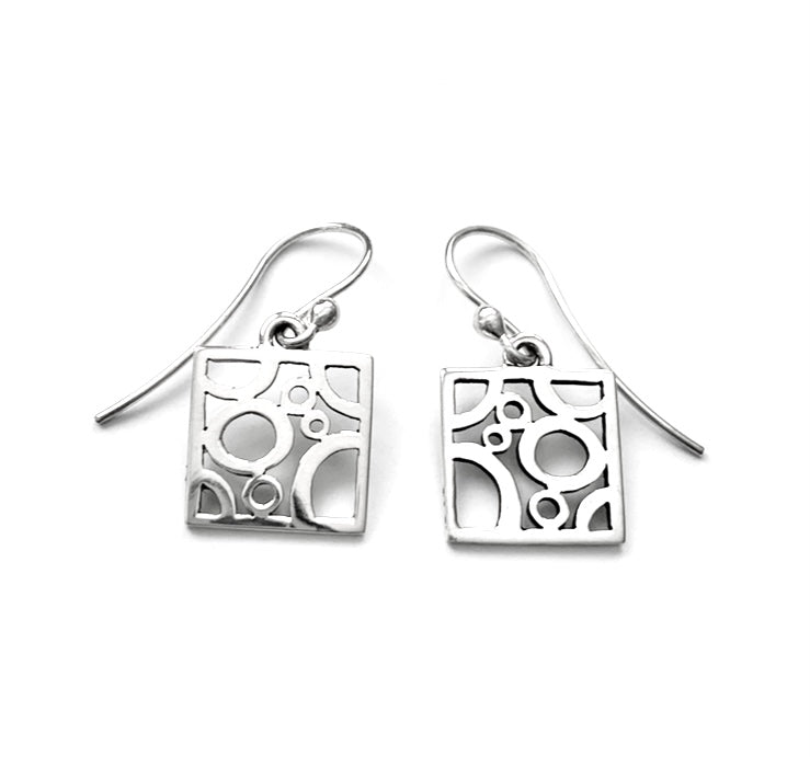 Silver Drop Earrings - A4010