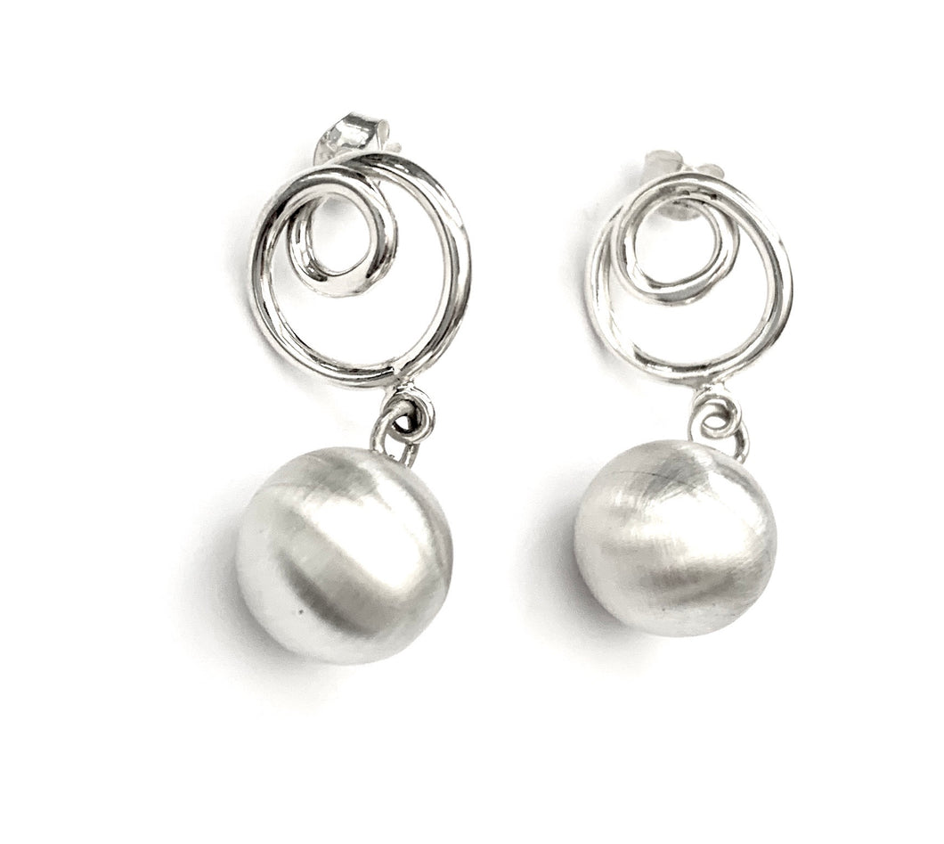 Silver Drop Earrings - PPA313
