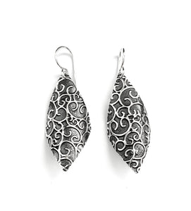 Silver Drop Earrings - A5385