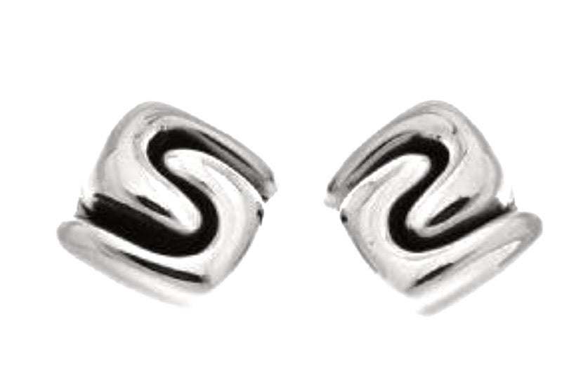 Silver Clip Earrings - A5407