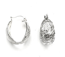 Load image into Gallery viewer, Silver Hoop Earrings - A6250
